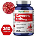 NusaPure Cayenne Pepper 1,500mg | 350 Veggie Capsules | Vegetarian, Non-GMO