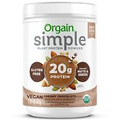 Orgain Organic Simple Vegan Protein Powder, Chocolate - 20g Plant Based