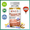 120 Pills Flaxseed Oil Omega 3-6-9 Promotes Healthy Skin & Maintain Heart Health