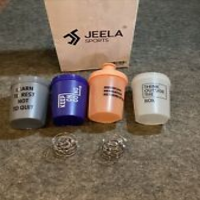 Jeela Sports 4 Pack Protein Shakers 20 OZ Shaker Cups