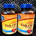 2 WELBY FISH OIL 1200mg OMEGA-3 FATTY ACIDS PROMOTES HEALTHY HEART 200 SOFT GELS
