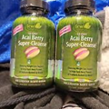 2 Irwin Naturals 10 DAY Acai Berry Super Cleanse, 72 Softgels Each. Exp: 03/2025