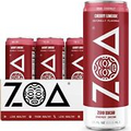 ZOA Energy Drink, Cherry Limeade, Zero Sugar, 12 Fl Oz (Pack of 12)