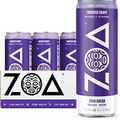 ZOA Energy Drink, Frosted Grape, Zero Sugar, 12 Fl Oz (Pack of 12)