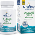 Algae DHA - 60 Soft Gels - 500 Mg Omega-3 DHA - Certified Vegan Algae Oil - Plan