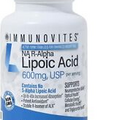 IMMUNOVITES Stabilized R-Alpha Lipoic Acid,High Potency,600mg/serving (Na R-ALA)