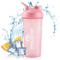 Protein Shaker 20oz Large Shaker Bottle Perfect for Workout Supplements, Protein powder, Sports drinks, BCAA'S, Meal Replacement, BPA Free, Fitness Enthusiasts Athletes - Pink