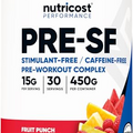 Nutricost Stim-Free Pre-Workout Powder Fruit Punch 30 Servings - Gluten Free, Non-GMO