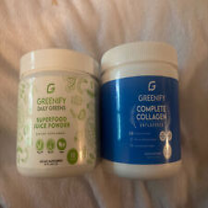 Greenify Daily Greens Superfood Juice & Complete Collagen Powder.30Scoops Each!!