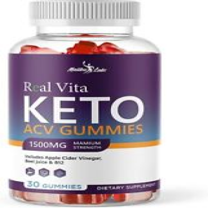 Real Vita Keto ACV Gummies Weight Loss - 1500mg Ketosis Shark Gummies (1 Pack)