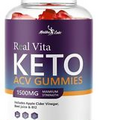 Real Vita Keto ACV Gummies Weight Loss - 1500mg Ketosis Shark Gummies (1 Pack)