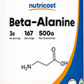 Nutricost Beta Alanine Powder 500 Grams - Pure Beta-Alanine