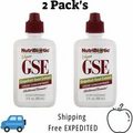 2 Pack's NutriBiotic  GSE Liquid Concentrate Grapefruit Seed Extract  2 fl oz