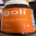 Goli Nutrition Superfruits Gummies Bottle - 60 Count