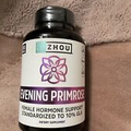 ZHOU Evening Primrose Female Hormone Menopause Support 90 Softgels, Exp 04/2024