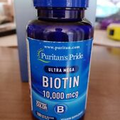 Puritan's Pride Biotin 10,000 mcg Maximum Strength Capsules Softgels Supplement
