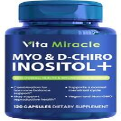 Inositol Supplement Myo-Inositol & D-Chiro Inositol 2000mg 40:1 Ratio 120 Caps