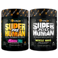 ALPHA LION Superhuman Pre Workout Powder & Post Workout Recovery Bundle, Sustained Energy & Focus + Lean Muscle Growth, Strength & Volume (Miami Vice & Muscle Marg)
