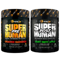 ALPHA LION Superhuman Pre Workout Powder & Post Workout Recovery Bundle, Sustained Energy & Focus + Lean Muscle Growth, Strength & Volume (Hulk Juice & Gainy Smith Apple)