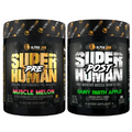 ALPHA LION Superhuman Pre Workout Powder & Post Workout Recovery Bundle, Sustained Energy & Focus + Lean Muscle Growth, Strength & Volume (Muscle Melon & Gainy Smith Apple)