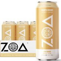 ZOA Zero Sugar Healthy Positive Energy Drink,Pineapple Coconut, 16oz (12 Pack)