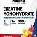 Nutricost Creatine Monohydrate Powder (500G) (Fruit Punch)