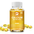 Calcium Vitamin D3 K2 B12 Supplement Bones Muscle Heart Health Immune Support