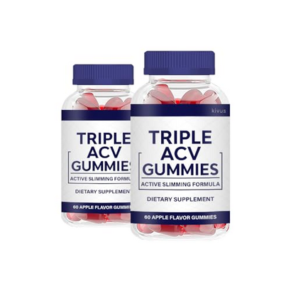 kivus Triple ACV Gummies - Triple ACV Keto Gummies (2 Pack, 120 Gummies)