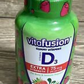 VitaFusion Vitamin D3 Extra Strength 75 mcg 120 Gummies Strawberry Flavor NEW