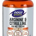 Now Foods Arginine 500mg & Citrulline 250mg 120 Capsule