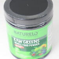 NATURELO Raw Greens Whole Food Powder Unsweetened 30 Servings 240g EXP 7/24 U32A