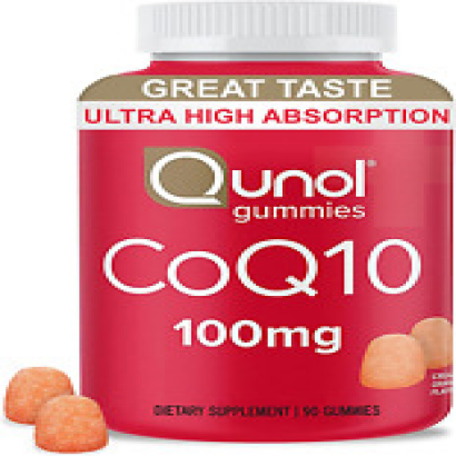 Qunol CoQ10 Gummies, Qunol CoQ10 100mg, Delicious Gummy Supplements, Coenzyme Q1