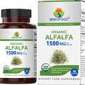 Organic Alfalfa 1500Mg, 45 Servings, Vegetarian, Gluten Free, 90 Vege