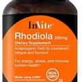 Invite Health Rhodiola - Supports Energy, Stress Relief, and Immune System Health - 200mg - 30 Vegetarian Capsules - 30 Day Supply (2-Pack)