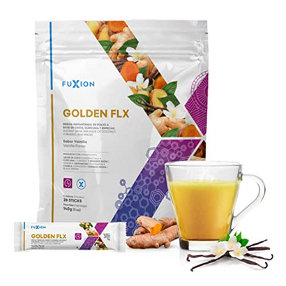 FuXion Products for Weight Management,Anti-Aging,Energy for Your Health (Golden FLX +, 28 Sachets)