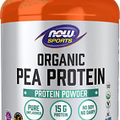 Sports Nutrition, Certified Organic Pea Protein 15 Grams, Unflavored Powder