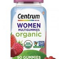 Centrum Women’s Organic Multivitamins 90ct Gummy Immune Support EXP 6/24