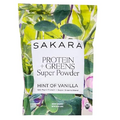 Sakara Protein + Greens Super Powder, 30 Servings - Organic Protein Powder Hemp, Pumpkin, Pea Protein, Organic Greens Powder Wheat Grass & Spirulina Superfood Powder, Vegan Protein Powder Greens Blend
