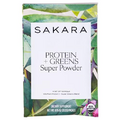 SAKARA Protein + Greens Super Powder, 10 Servings - Organic Vegan Protein Powder Hemp, Pumpkin, Pea Protein, Organic Greens Superfood Powder