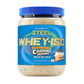 Steel Supplements Whey-ISO | Whey Protein Isolate Powder, Peanut Butter Cookies & Creme | 25 Servings (1.71lbs) | Complete Protein Source | BCAA & Essential Amino Acids | Easy Digestion | Low Carb