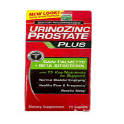 URINOZINC Prostate Plus Health Complex Beta Sitosterol & Saw Palmetto Supplement