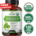 Zazzee USDA Organic Rhodiola 10:1 Exract, 3000 mg Strength, 120 Vegan Capsules