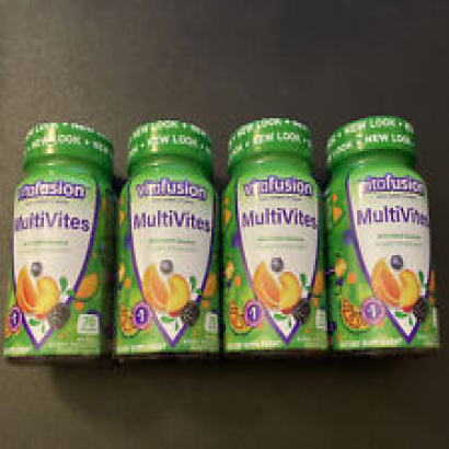 4x Vitafusion MultiVites Adult Multivitamin Gummies 70ct  Each Exp 12/2024