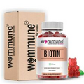 WOMMUNE Biotin Gummies with Vitamins strawberry flavor 30 gummies free shipping