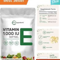 Vitamin E Softgels | Antioxidant Supplements | Skin, Face, & Immune Health | 240