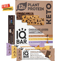 IQBAR Keto Protein Bars: Chocolate Lovers Variety - 12-Count Energy Bars - Low C