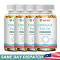 Omega 3 Fish Oil Capsules Triple Strength Joint Support EPA & DHA 1/2/4 Packs
