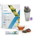 FuXion Thermo T3 Raspberry Ketones Drink w. Lemon Tea Flavor,Burn Fat to Energy, Keep Shape, Help You to Generate Energy by Burning Fat, Increasing Your Stamina Plus Shaker Bottle (28 Sachets)