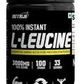 NutriJa Instant L-Leucine Powder -100% Pure & USP Grade | Dissolves Faster, Rapid Absorption, Better Bioavailability | Muscle Growth & Recovery