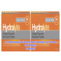 2 x Hydralyte Orange Flavor Electrolyte Powder For Dehydration 4.9g x 24 Sachets